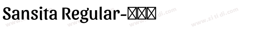 Sansita Regular字体转换